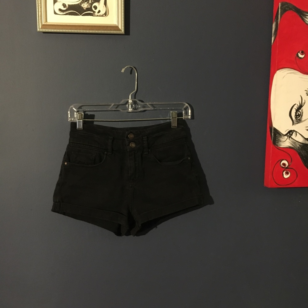 Topshop moto high waisted shorts